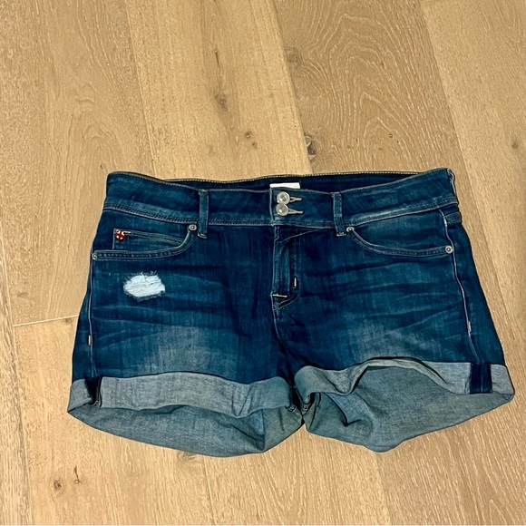 Hudson Jeans Dark Blue Denim Women's Shorts - Picture 1 of 3